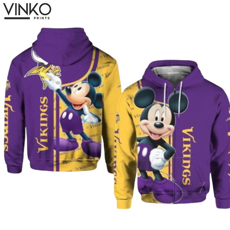 Mickey Disney Minnesota Vikings Hoodie