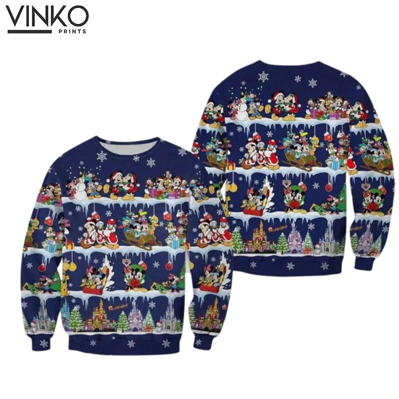 Mickey Mouse And Friends Merry Ugly Christmas Sweater