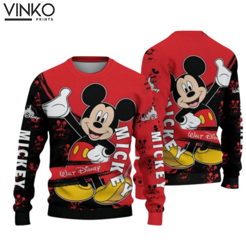 Mickey Mouse Lovers Cartoon Christmas 3D Ugly Christmas Sweater