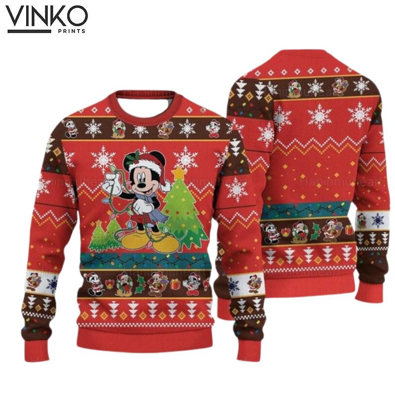 Mickey Santa Claus Disney Mickey Ugly Christmas Sweater