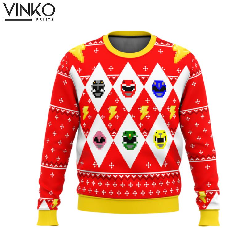 Mighty Morphin Power Rangers Ugly Christmas Sweater