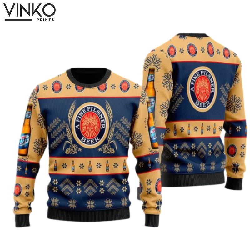 Miller Lite Ugly Christmas Sweater