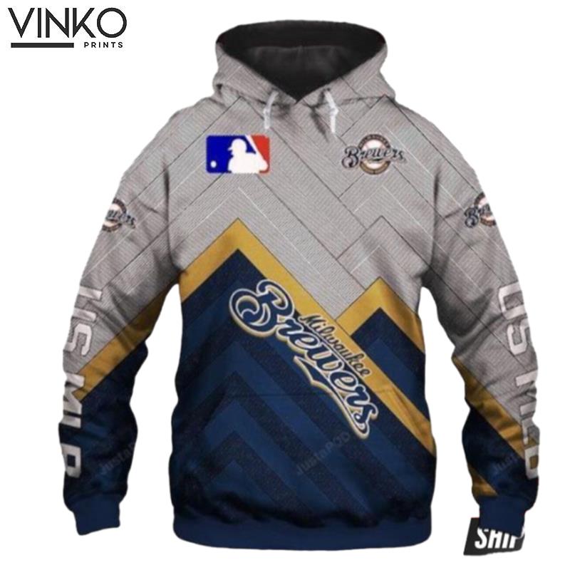 Milwaukee Brewers And Pered Custom Milwaukee Brewers Graphic Hoodie