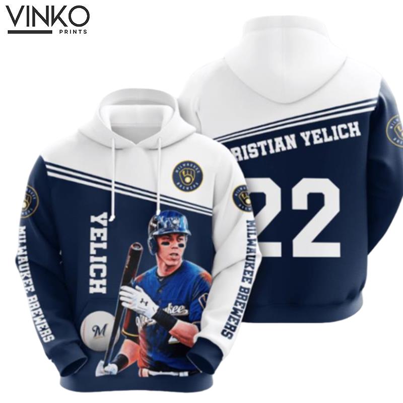 Milwaukee Brewers Christian Yelich 12 Hoodie