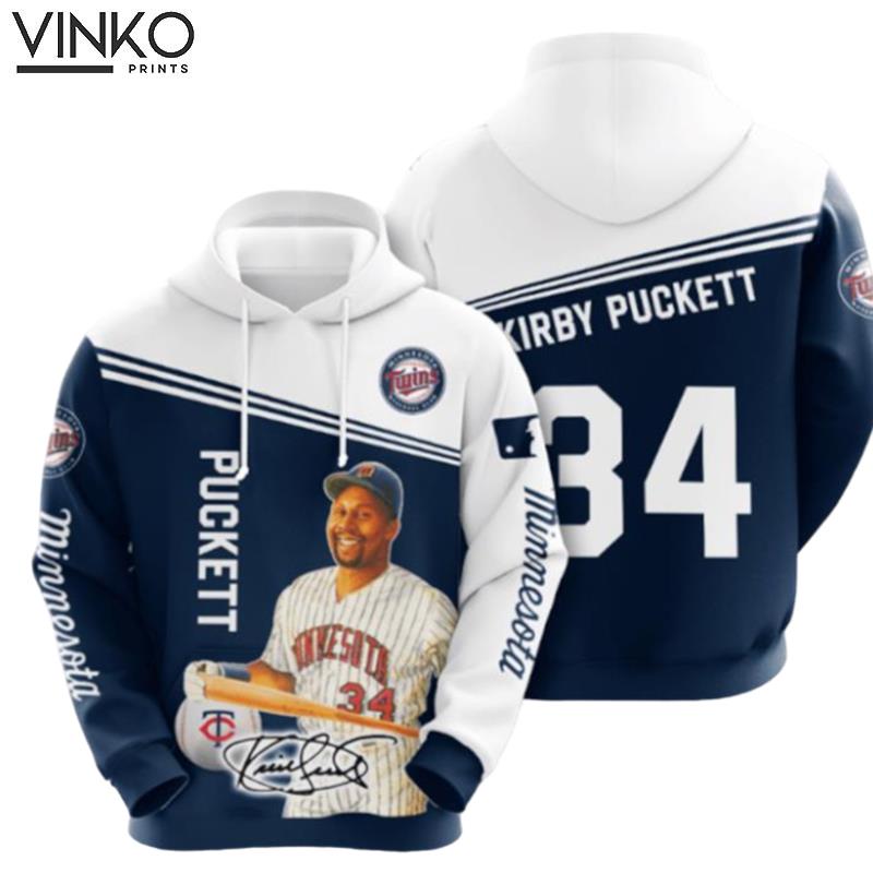 Minnesota Twins Kirby Puckett 34 Hoodie