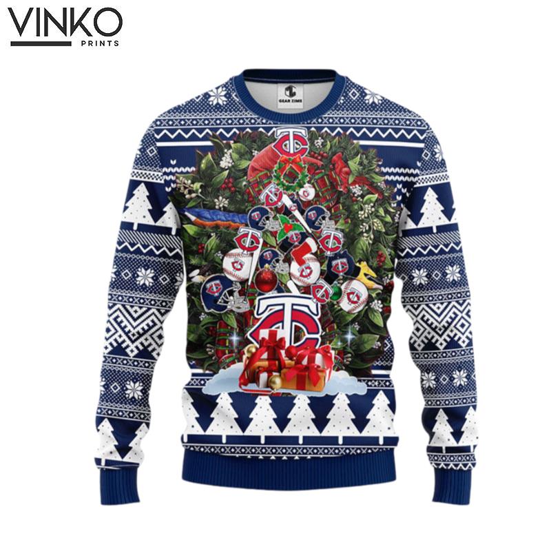 Minnesota Twins Tree Ugly Ugly Christmas Sweater