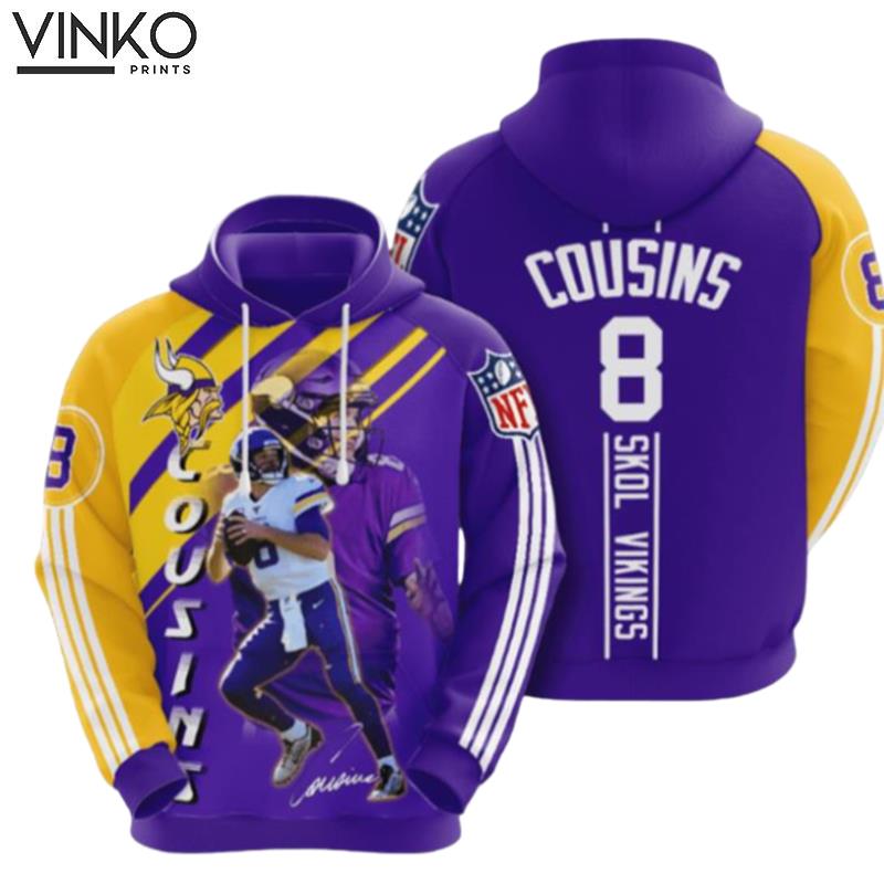 Minnesota Vikings Kirk Cousins Hoodie