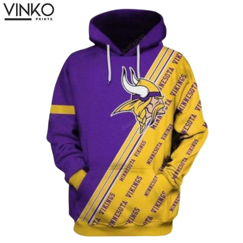 Minnesota Vikings Ncaa Football Many Logo Minnesota Vikings Minnesota Vikings Hoodie