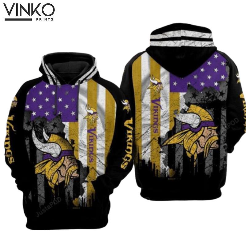 Minnesota Vikings Nfl Football Flag American Minnesota Vikings Minnesota Vikings Hoodie