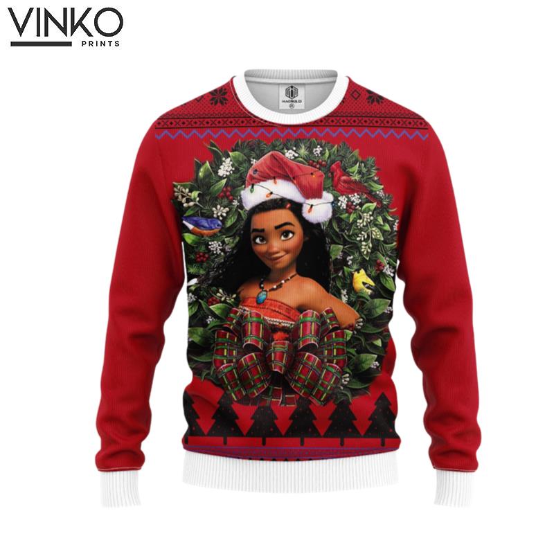 Moana Noel Custom Ugly Christmas Sweater