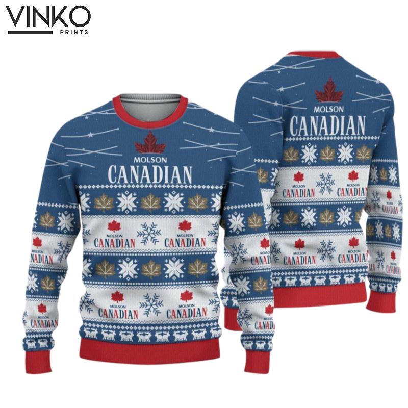 Molson Canadian Beer Ugly Christmas Sweater