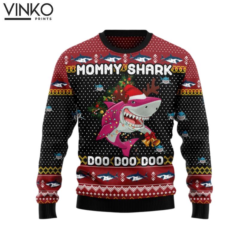 Mommy Shark Christmas T1011 Ugly Christmas Sweater