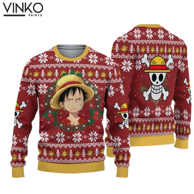 Monkey D Luffy Ugly Christmas Sweater