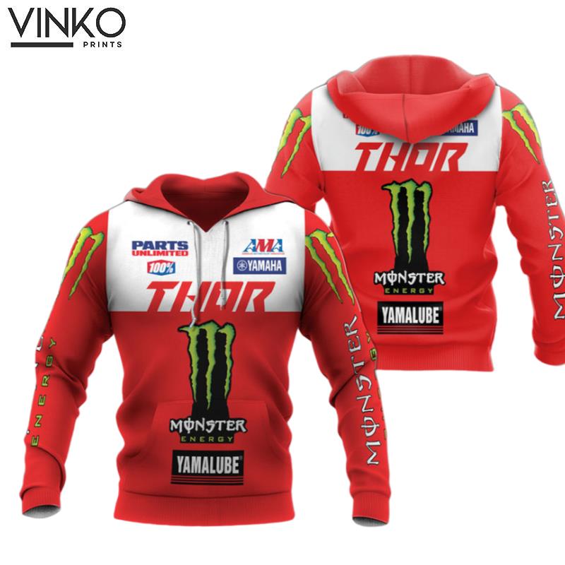 Monster Energy Star Yamaha Racing Red Hoodie