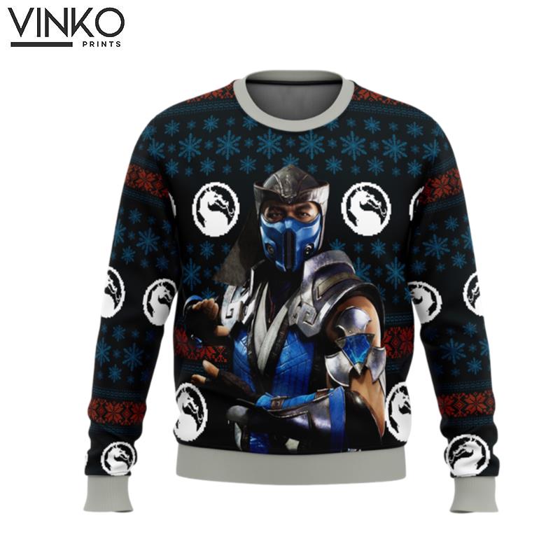 Mortal Kombat Sub Zero Ugly Christmas Sweater