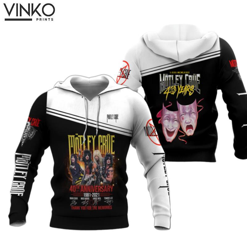 Motley Crue 40Th Anniversary Hoodie