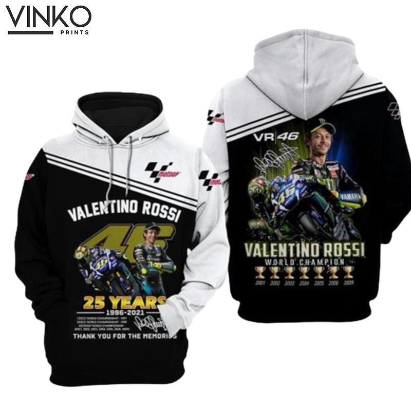 Moto Fans Valentino Rossi Moto Gp Racing Hoodie