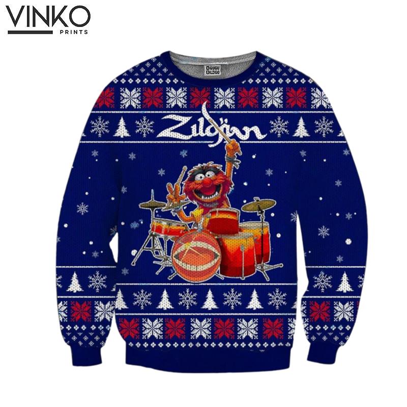 Muppet Zildjian Ugly Christmas Sweater