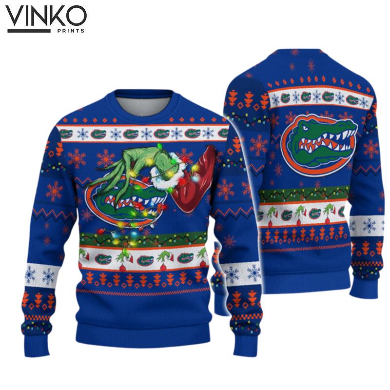 NCAA Florida Gators Grinch Ugly Christmas Sweater