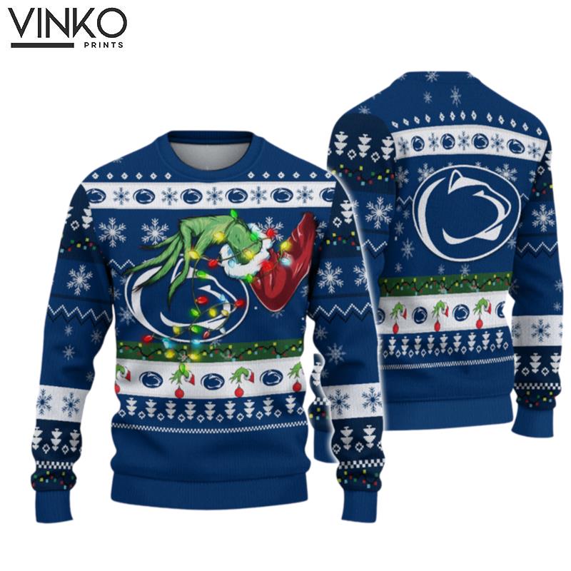 NCAA Penn State Nittany Lions Grinch Ugly Christmas Sweater