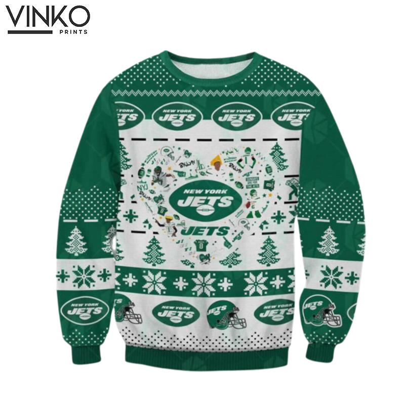 NY Jets Football Ugly Christmas Sweater