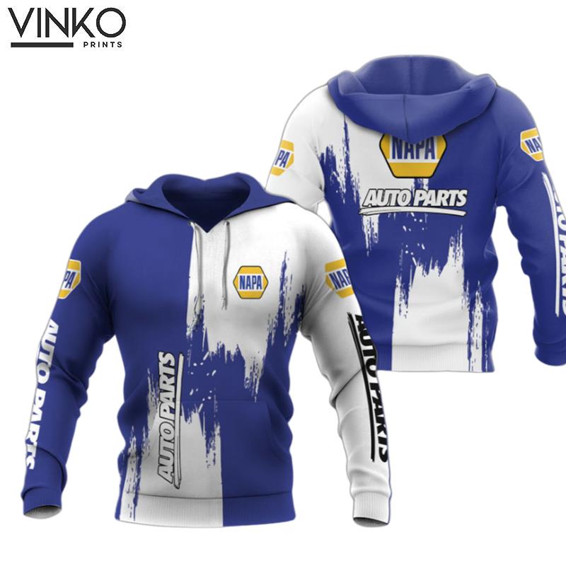 Napa Auto Parts Logo My Heart White And Blue Hoodie