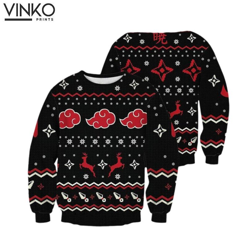 Naruto Christmas 3D Ugly Christmas Sweater