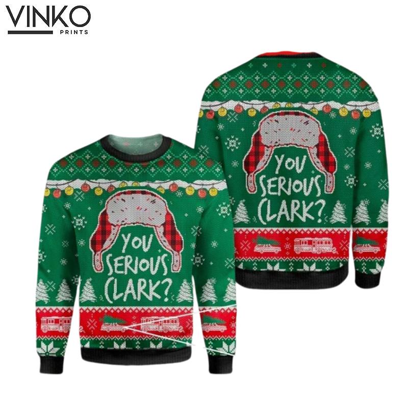 National Lampoons Are you serious Clark Ugly Christmas Sweater