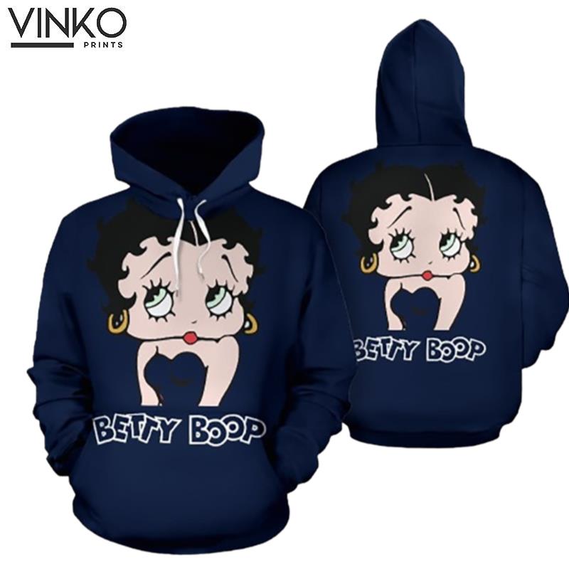 Navy Betty Boop Hoodie