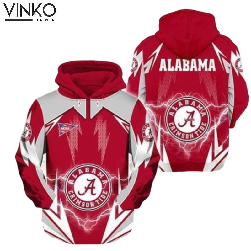 Ncaa Alabama Crimson Tide Lightning Hoodie