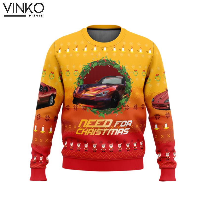 Need For Christmas Need For Speed Ugly Christmas Sweater