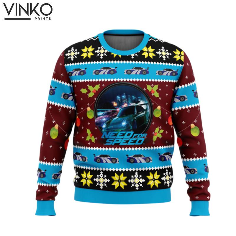 Need For Speed Ugly Christmas Sweater