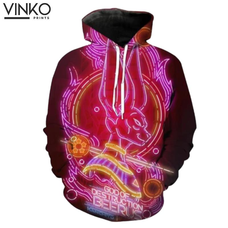 Neon Beerus Ragon Ball Super Neon Hoodie