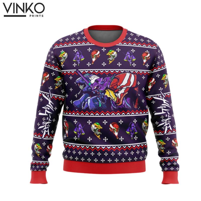 Neon Genesis Evangelion Evas Ugly Christmas Sweater