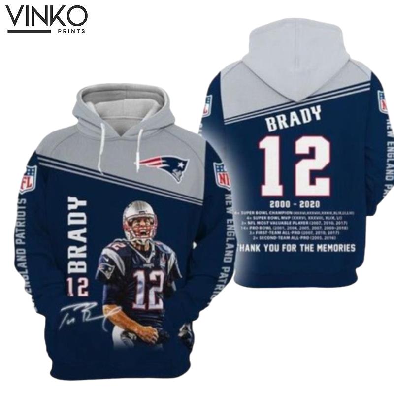 New England Patriots 12 Hoodie