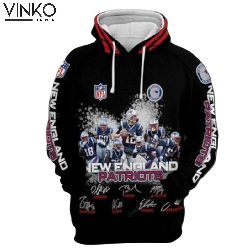 New England Patriots Nfl Football Lengend Anniversary New England Patriots Hoodie