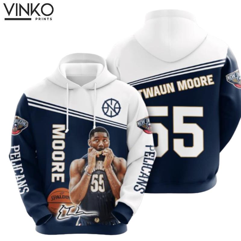 New Orleans Pelicans E Twaun Moore Hoodie