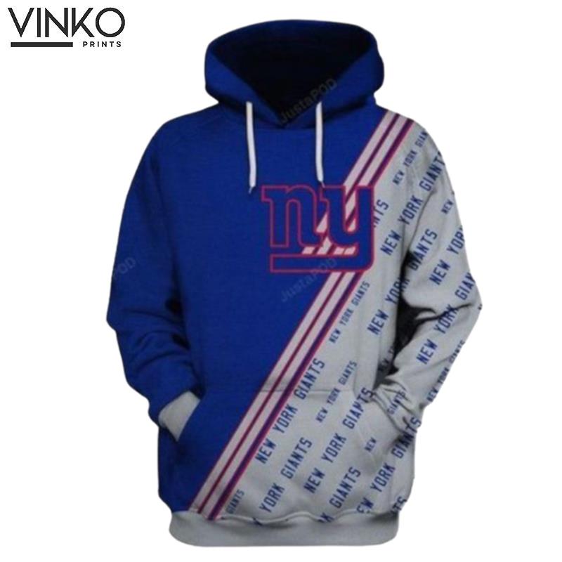 New York Giants Ncaa Football Many Logo New York Giants Hoodie