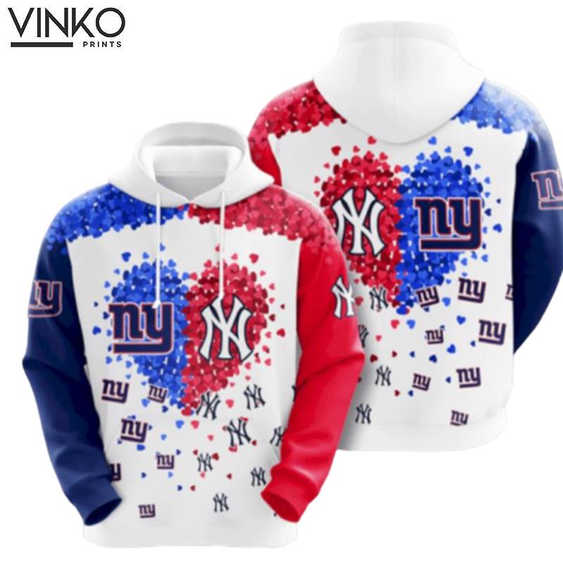 New York Giants Vs New York Yankees Hoodie