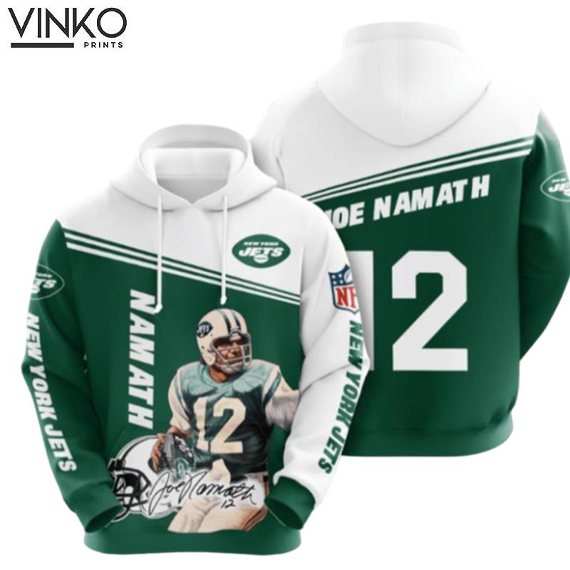 New York Jets Joe Namath 12 Hoodie