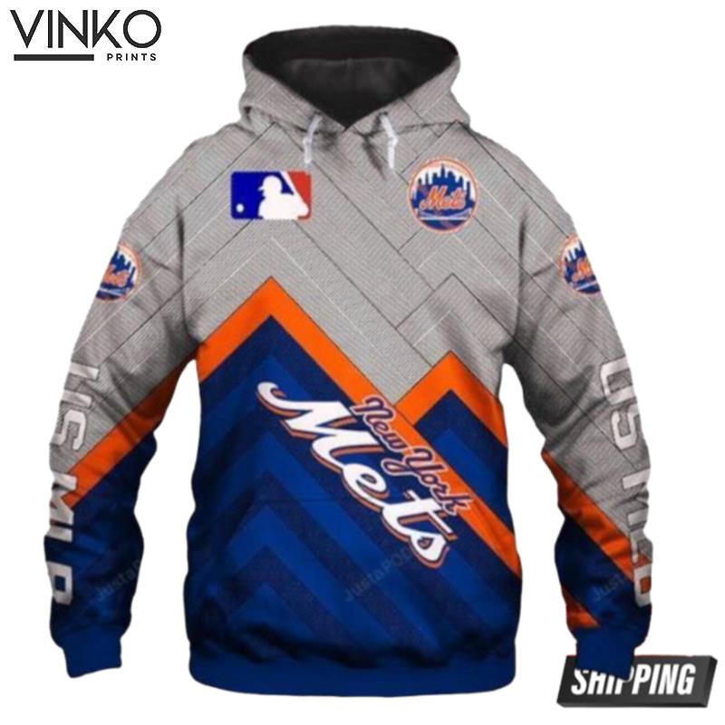 New York Mets And Pered Custom New York Mets Graphic Hoodie