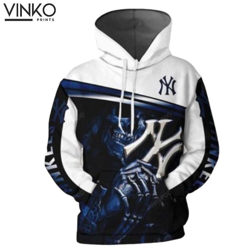 New York Yankees Nfl Football Mlb Skull New York Yankees New York Yankees Hoodie