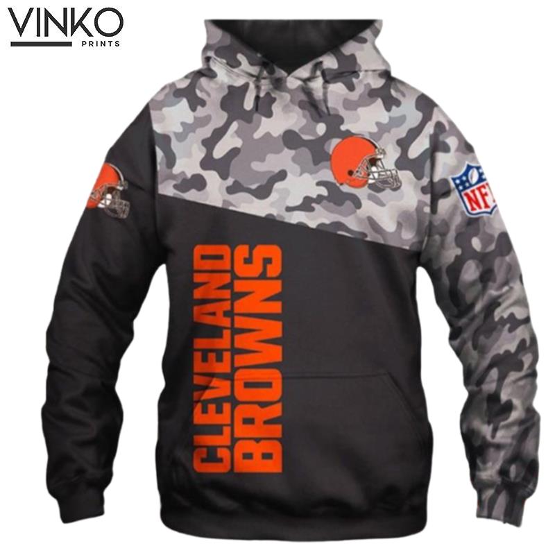 Nfl Cleveland Browns Camo Men And Women Cleveland Browns Hoodie