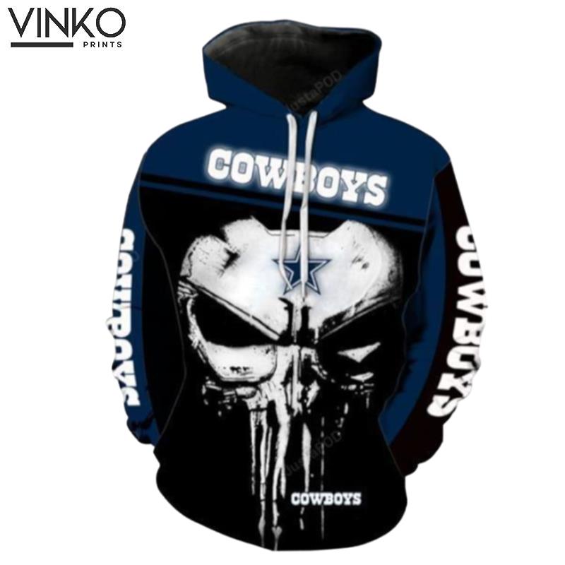 Nfl Dallas Cowboys Punisher Skull Men And Women Nfl Dallas Cowboys Punisher Skull Dallas Cowboys Hoodie