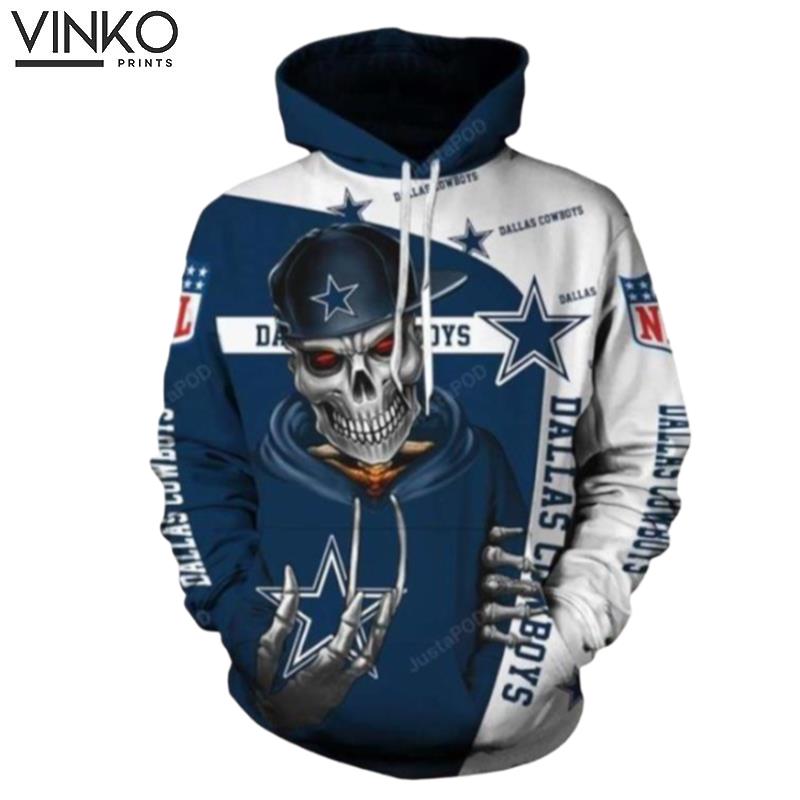 Nfl Dallas Cowboys Skull Men And Women Nfl Dallas Cowboys Skull Dallas Cowboys Hoodie