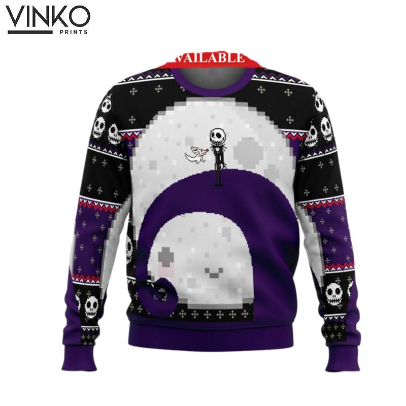 Nightmare Before Christmas Jack Moon Jack Skellington Ugly Christmas Sweater