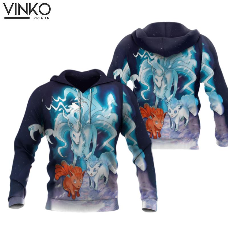 Ninetales And Vulpix Hoodie