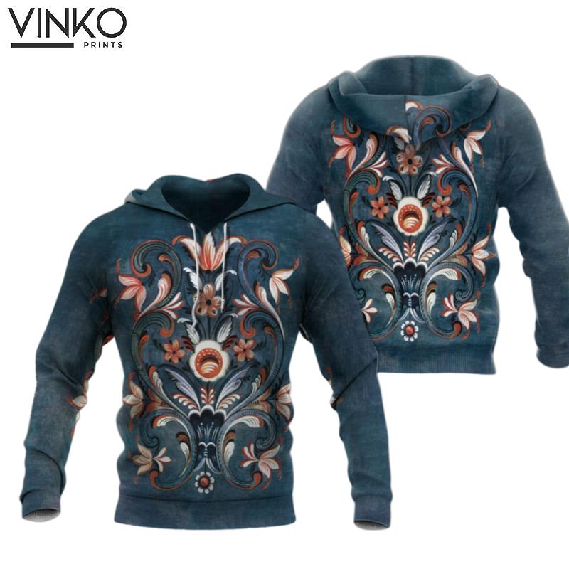 Norway Rosemaling Hoodie