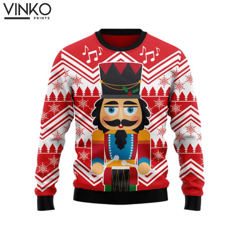 Nutcracker With Drum G51016 Ugly Christmas Sweater