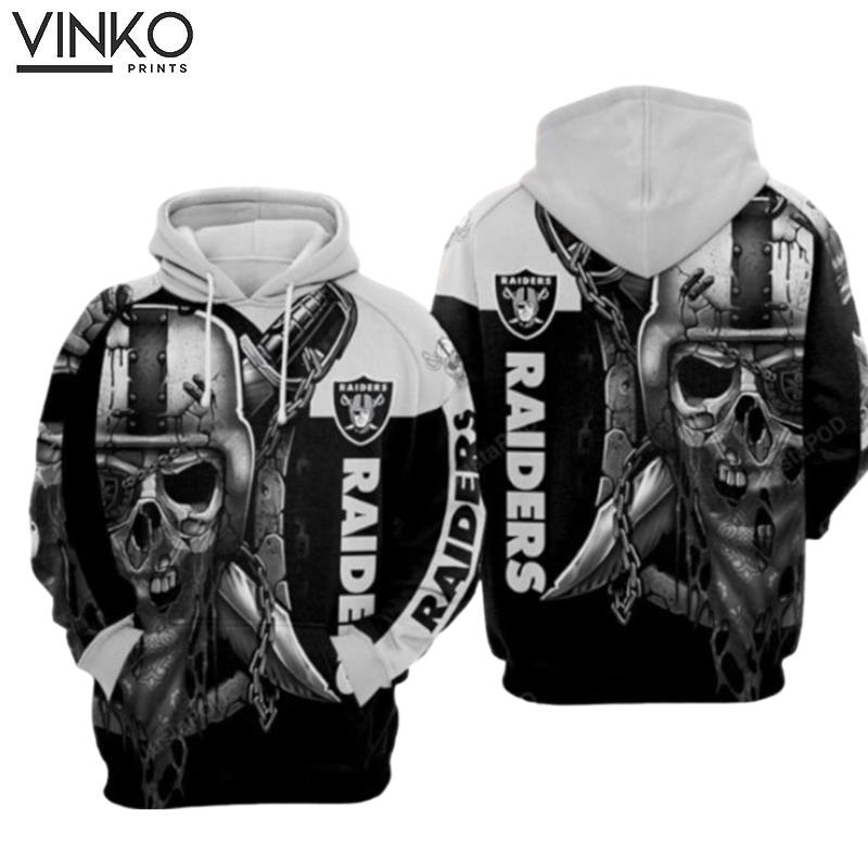 Oakland Raiders Nfl Football Black White Oakland Raiders Oakland Raiders Hoodie